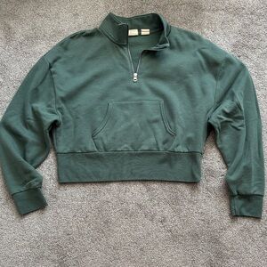 Levi's Green Half-Zip Women's Sweatshirt